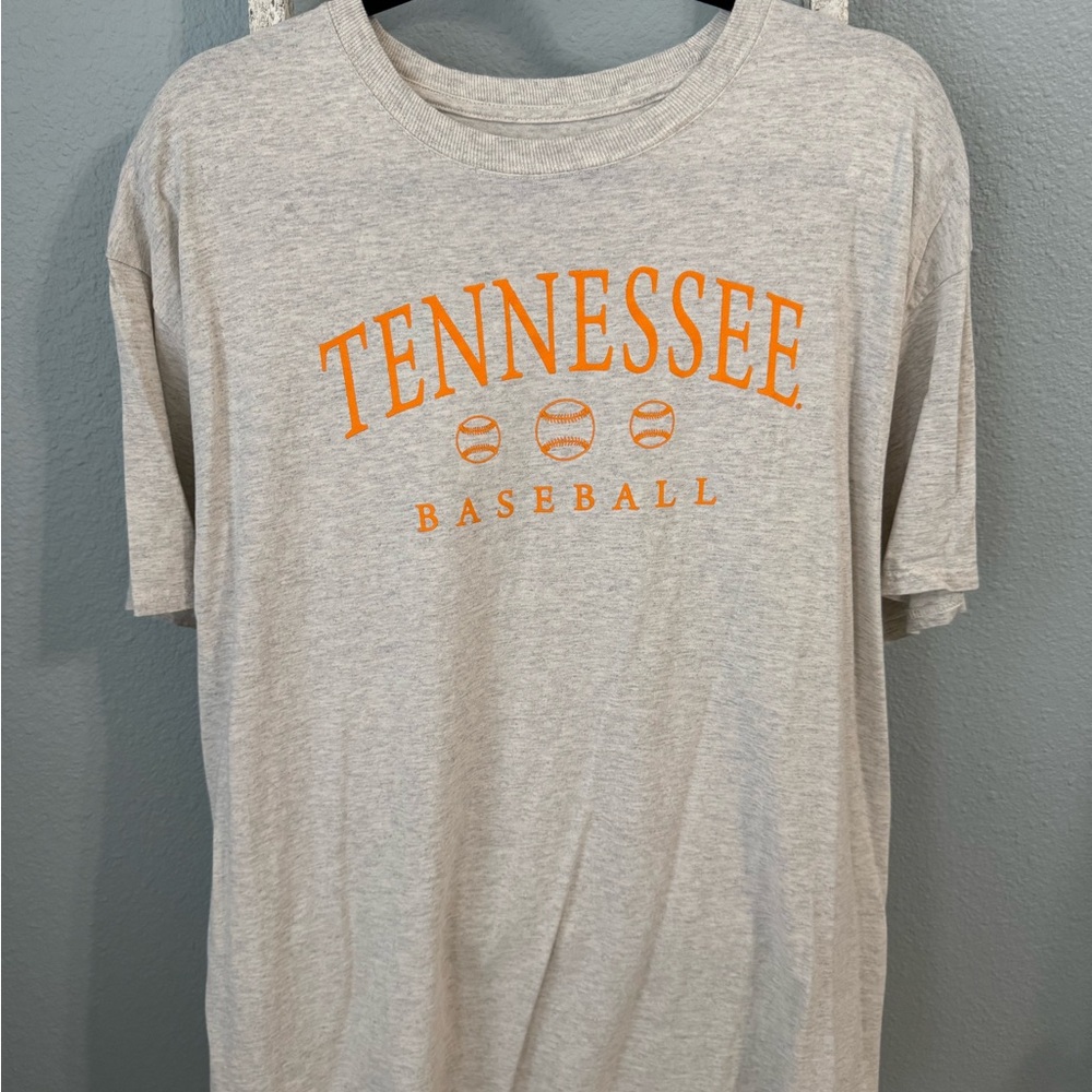 Tennessee Baseball T-Shirt - Gray and Orange